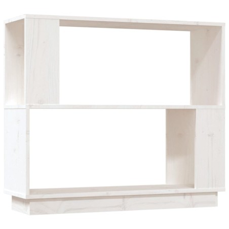 vidaXL Estantería/divisor de espacios madera de pino blanco 80x25x70cm