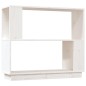 vidaXL Estantería/divisor de espacios madera de pino blanco 80x25x70cm
