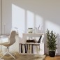 vidaXL Estantería/divisor de espacios madera de pino blanco 80x25x70cm