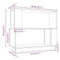 vidaXL Estantería/divisor de espacios madera de pino blanco 80x25x70cm