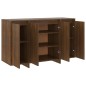 vidaXL Aparador de madera de ingeniería marrón roble 120x41x75 cm vidaXL Aparador de madera de ingeniería marrón roble 120x41x75 cm