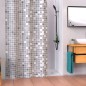 EISL Cortina de ducha con mosaico gris 200x180x0,2 cm EISL Cortina de ducha con mosaico gris 200x180x0,2 cm