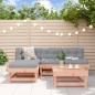 vidaXL Juego de muebles jardín 5 pzas y cojines madera abeto Douglas vidaXL Juego de muebles jardín 5 pzas y cojines madera abeto Douglas