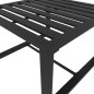 vidaXL Mesa de centro de aluminio gris antracita 