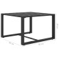 vidaXL Mesa de centro de aluminio gris antracita 