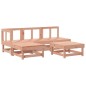 vidaXL Juego de muebles jardín 5 pzas y cojines madera abeto Douglas vidaXL Juego de muebles jardín 5 pzas y cojines madera abeto Douglas