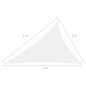 vidaXL Toldo de vela triangular tela Oxford blanco 3x4x5 m vidaXL Toldo de vela triangular tela Oxford blanco 3x4x5 m