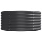 vidaXL Jardinera arriate acero recubierto polvo antracita 620x80x36 cm