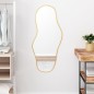 vidaXL Espejo de pared dorado 100x45 cm vidaXL Espejo de pared dorado 100x45 cm