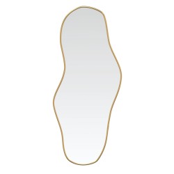 vidaXL Espejo de pared dorado 100x45 cm