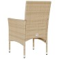 vidaXL Sillones de jardín con cojines 2 uds ratán sintético beige vidaXL Sillones de jardín con cojines 2 uds ratán sintético beige