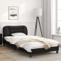 vidaXL Estructura cama con luces LED cuero sintético negro 100x200 cm vidaXL Estructura cama con luces LED cuero sintético negro 100x200 cm