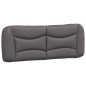 vidaXL Estructura cama con luces LED cuero sintético gris 140x190 cm vidaXL Estructura cama con luces LED cuero sintético gris 140x190 cm
