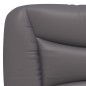 vidaXL Estructura cama con luces LED cuero sintético gris 140x190 cm vidaXL Estructura cama con luces LED cuero sintético gris 140x190 cm