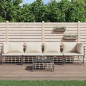 vidaXL Juego de muebles de jardín 5 pzas y cojines ratán PE antracita