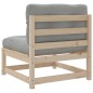 vidaXL Set de sofás de jardín 3 pzas con cojines madera maciza de pino vidaXL Set de sofás de jardín 3 pzas con cojines madera maciza de pino