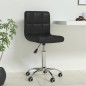 vidaXL Silla de oficina giratoria de cuero sintético negro vidaXL Silla de oficina giratoria de cuero sintético negro