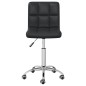 vidaXL Silla de oficina giratoria de cuero sintético negro vidaXL Silla de oficina giratoria de cuero sintético negro