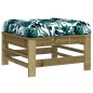 vidaXL Juego muebles jardín 10 pzas y cojines madera pino impregnada