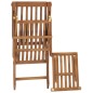 vidaXL Tumbona con cojín gris oscuro madera maciza de teca vidaXL Tumbona con cojín gris oscuro madera maciza de teca