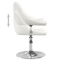vidaXL Sillas de comedor 2 unidades cuero sintético blanco vidaXL Sillas de comedor 2 unidades cuero sintético blanco