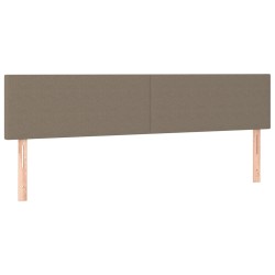 vidaXL Cabeceros 2 unidades tela gris taupe 80x5x78/88 cm
