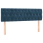vidaXL Cabeceros 2 unidades terciopelo azul oscuro 72x7x78/88 cm vidaXL Cabeceros 2 unidades terciopelo azul oscuro 72x7x78/88 cm