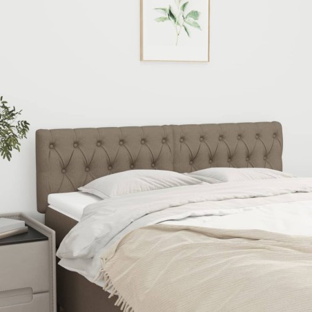 vidaXL Cabeceros 2 unidades tela gris taupe 72x7x78/88 cm