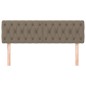 vidaXL Cabeceros 2 unidades tela gris taupe 72x7x78/88 cm
