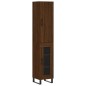 vidaXL Aparador alto madera contrachapada roble marrón 34,5x34x180 cm vidaXL Aparador alto madera contrachapada roble marrón 34,5x34x180 cm