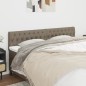 vidaXL Cabeceros 2 unidades de tela gris taupe 100x7x78/88 cm vidaXL Cabeceros 2 unidades de tela gris taupe 100x7x78/88 cm