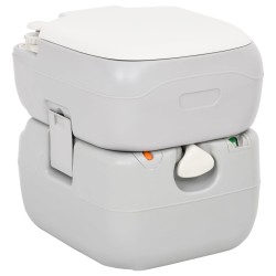 vidaXL Juego de inodoro con lavabo portátil para camping