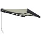 vidaXL Toldo de carrete manual color crema 450x300 cm vidaXL Toldo de carrete manual color crema 450x300 cm