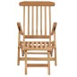 vidaXL Tumbonas de jardín con reposapiés y mesa madera de teca maciza vidaXL Tumbonas de jardín con reposapiés y mesa madera de teca maciza