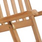 vidaXL Tumbonas de jardín con reposapiés y mesa madera de teca maciza vidaXL Tumbonas de jardín con reposapiés y mesa madera de teca maciza