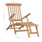 vidaXL Tumbonas de jardín con reposapiés y mesa madera de teca maciza vidaXL Tumbonas de jardín con reposapiés y mesa madera de teca maciza