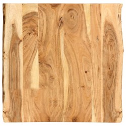 vidaXL Superficie de mesa de madera maciza de acacia 58x(50-60)x2,5 cm
