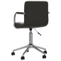 vidaXL Silla de comedor giratoria cuero sintético negro vidaXL Silla de comedor giratoria cuero sintético negro
