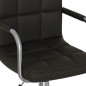 vidaXL Silla de comedor giratoria cuero sintético negro vidaXL Silla de comedor giratoria cuero sintético negro
