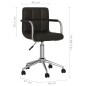vidaXL Silla de comedor giratoria cuero sintético negro vidaXL Silla de comedor giratoria cuero sintético negro