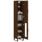 vidaXL Aparador alto madera contrachapada roble marrón 34,5x34x180 cm vidaXL Aparador alto madera contrachapada roble marrón 34,5x34x180 cm