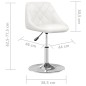 vidaXL Sillas de comedor 4 unidades cuero sintético blanco