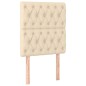 vidaXL Cabeceros 2 unidades tela color crema 80x7x78/88 cm vidaXL Cabeceros 2 unidades tela color crema 80x7x78/88 cm
