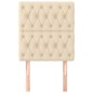 vidaXL Cabeceros 2 unidades tela color crema 80x7x78/88 cm vidaXL Cabeceros 2 unidades tela color crema 80x7x78/88 cm