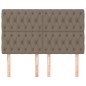 vidaXL Cabeceros 4 unidades tela gris taupe 72x7x78/88 cm vidaXL Cabeceros 4 unidades tela gris taupe 72x7x78/88 cm