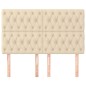 vidaXL Cabeceros 4 unidades tela color crema 80x7x78/88 cm vidaXL Cabeceros 4 unidades tela color crema 80x7x78/88 cm