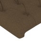 vidaXL Cabeceros 4 unidades de tela marrón oscuro 90x7x78/88 cm vidaXL Cabeceros 4 unidades de tela marrón oscuro 90x7x78/88 cm