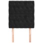 vidaXL Cabeceros 2 unidades de terciopelo negro 80x7x78/88 cm vidaXL Cabeceros 2 unidades de terciopelo negro 80x7x78/88 cm