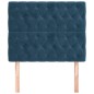 vidaXL Cabeceros 2 unidades de terciopelo azul oscuro 100x7x78/88 cm vidaXL Cabeceros 2 unidades de terciopelo azul oscuro 100x7x78/88 cm