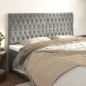 vidaXL Cabeceros 4 unidades de terciopelo gris claro 90x7x78/88 cm vidaXL Cabeceros 4 unidades de terciopelo gris claro 90x7x78/88 cm